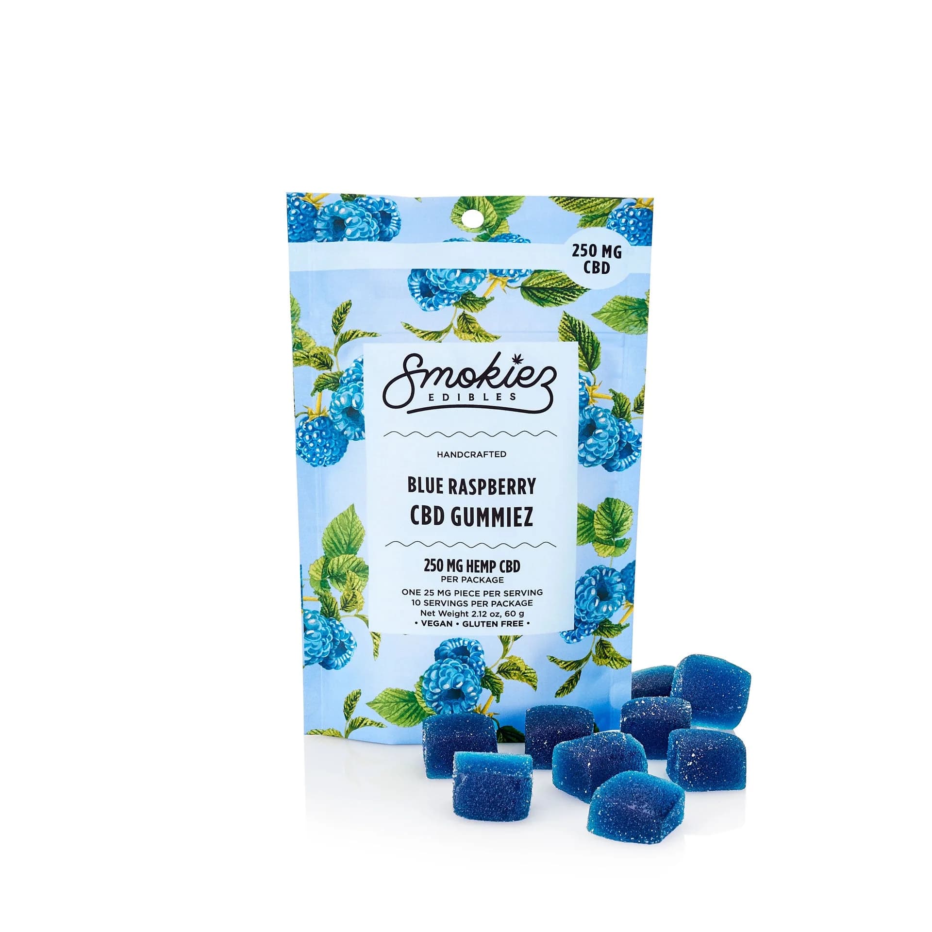 Blue Raspberry Chews · Indica · 10 Pack